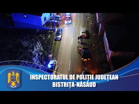 Intervenția la un accident rutier în Cepari