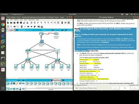 6.3.1.2 Cisco Packet Tracer 7.2 - Packet Tracer   Layer 2 Security