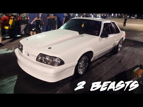 CYANIDE NITROUS TAILPIPE MUSTANG AND THE NITROUS GBODY ZOMBIE WAGON WERE ROLLING!