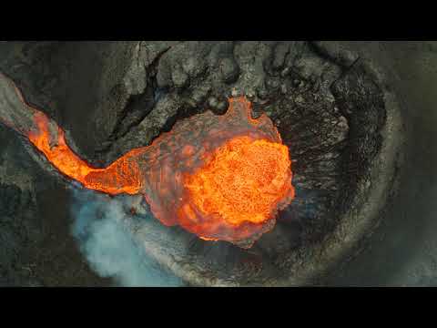 This is crazy. A silver volcano crater?