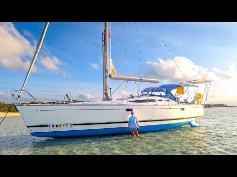 FULL  Sailboat Tour [Can Be Beached, Cross An Ocean, Spacious Liveaboard, BEST Modern Sailboat]