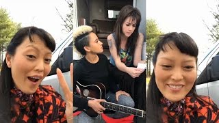 Hana Mae Lee | Instagram Live Stream | on Pitch Perfect 3 SET w/ Andy Allo & Hannah Fairlight video