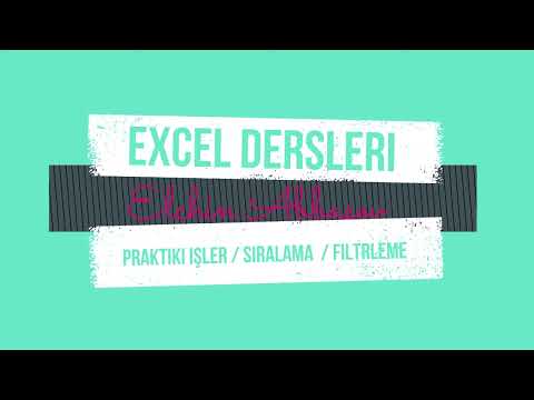 4. Excel dərsləri - Praktiki işlər / Sıralama