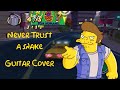 Never Trust A Snake The Simpsons Hit Run Guitar Cover