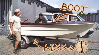 Mit MAXI das BOOT aufschneiden / ANGELN am Rhein - Vlog 2