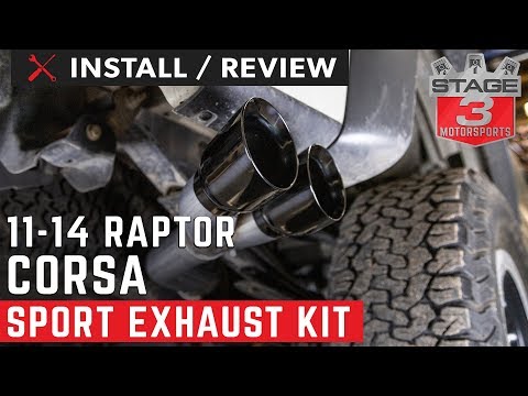 2011-2014 Ford Raptor Corsa Sport Cat Back Exhaust Kit Install & Review