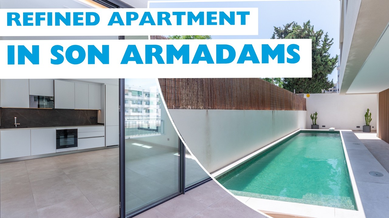 Wunderschönes, neu erbautes Apartment mit zwei Schlafzimmern und Terrassen in Son Armadams zu verkaufen