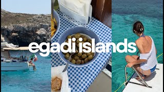 Travel vlog - egadi islands, sicily, italy | favignana, marettimo, boat trips, sunset bars & a winery