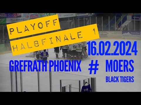 16.02.2024 Grefrath Phoenix # Moers Black Tigers  # Playoff 1 Spiel