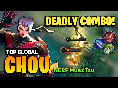 OFFLANE Chou Deadly Combo [ Top Global Chou Best Build 2022 ] Nerf мυɢεтƨυ - Mobile Legends