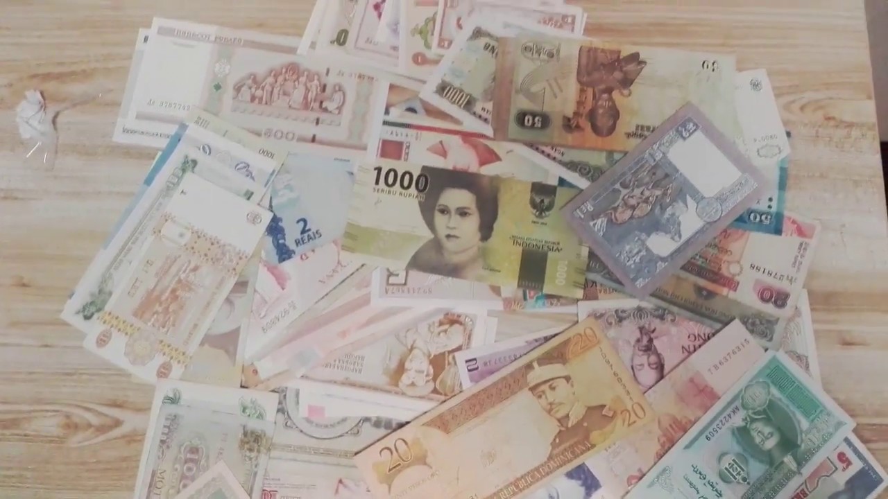Unboxing Mixed BIG LOT Foreign Paper Money