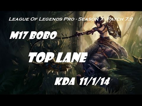 Top Lane - M17 BoBo as Sejuani vs Lucian Patch 7.9 - League Of Legends Korean Ranked