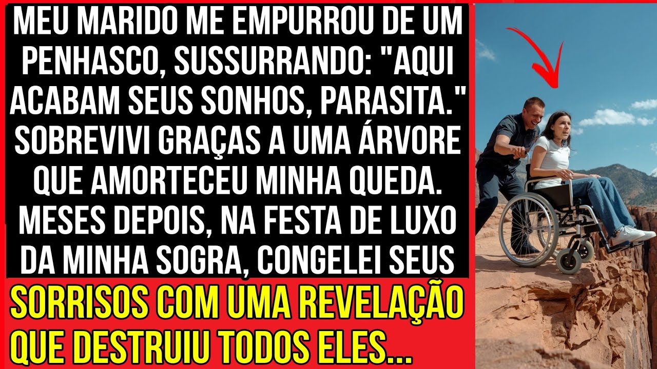 Meu marido me empurrou de um penhasco, dizendo: "Aqui acabam seus sonhos..."