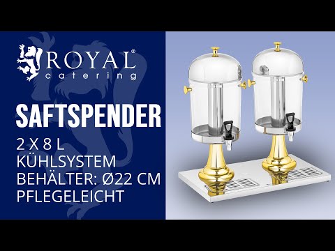 Video - Saftspender - 2 x 8 L - Kühlsystem