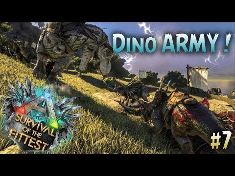 ARK Survival Of the Fittest | Taming a Dino army !