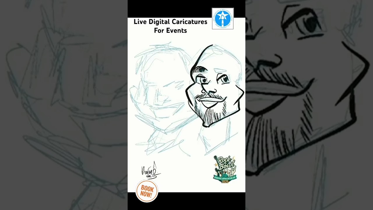 Promotional video thumbnail 10 for Live Caricatures for Florida Events
