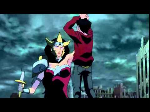 Wonder Woman Killing Billy from Justice League: The Flashpoint Paradox 2013