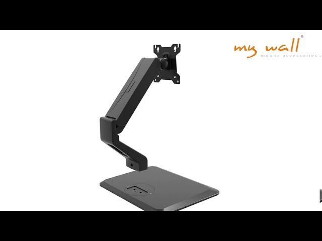 Vidéo teaser pour HL 17 L mywall - Vollbeweglicher Tischständer für Flachbildschirme, mit Gasdruckfeder
