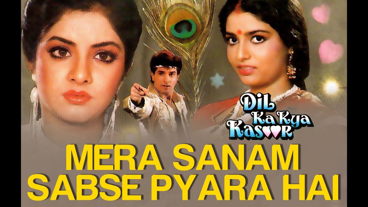 Mera Sanam Sabse Pyara Hai Lyrics | Dil Ka Kya Kasoor | Asha Bhosle, Kumar Sanu | Nadeem Shravan