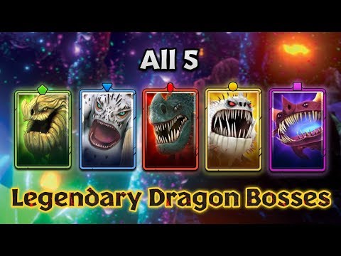 All 5 Legendary Dragon Bosses | Dragons: Titan Uprising