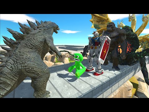Godzilla 2014 Lava Death Run - Animal Revolt Battle Simulator