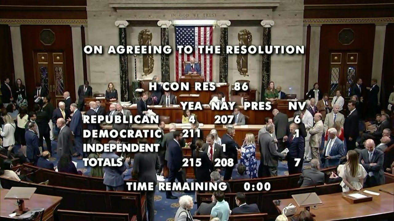 Video | US House passes largely symbolic vote ordering end to Iran war | AFP