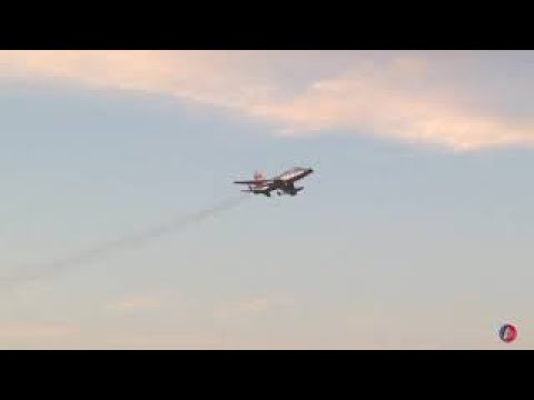 F-100 super sabre fly by