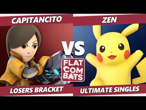 Flat Combats 3 Losers Bracket - Capitancito (Mii Gunner) Vs. Zen (Pikachu) SSBU Smash Ultimate
