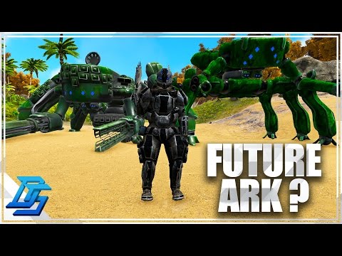 Ark: Survival Evolved - IS THIS ARK'S FUTURE/TEK TIER? (FUTURISM MOD/PREDATOR MOD)