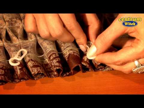 Agrafki do karniszy - jak wpinać do taśmy? Sklep A.Witek podpowiada !!!