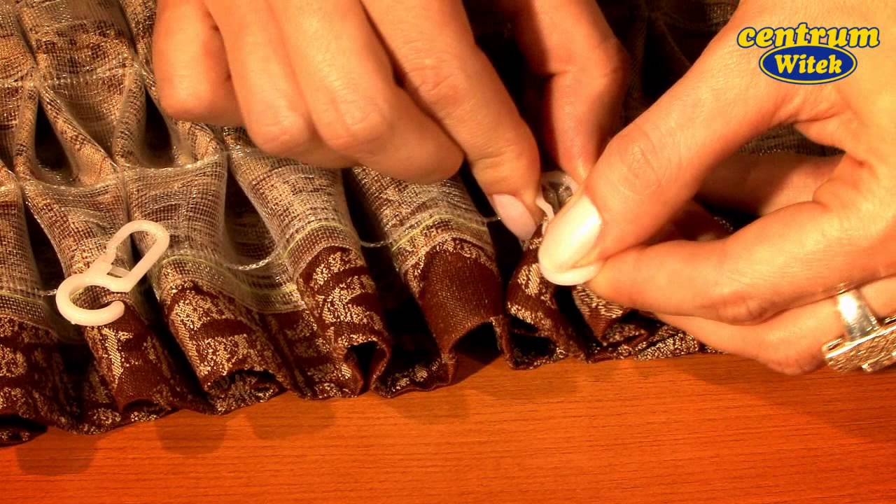 Agrafki do karniszy - jak wpinać do taśmy Sklep A.Witek podpowiada !!!