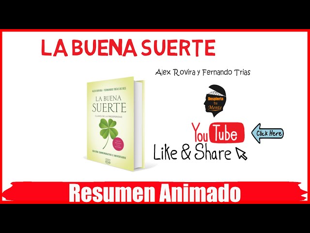Vídeo relacionado con La buena suerte (tapa blanda): Claves de la prosperidad (Autoayuda y superación), versión en español