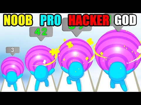 NOOB vs PRO vs HACKER vs GOD Belly Ball Runner