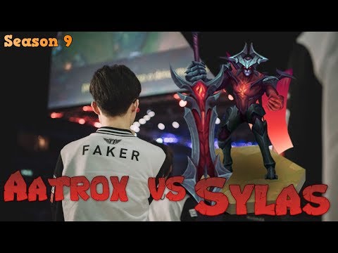 Faker - Aatrox vs Sylas Top - LoL Season 9 KR Ranked | League of Legends Replays