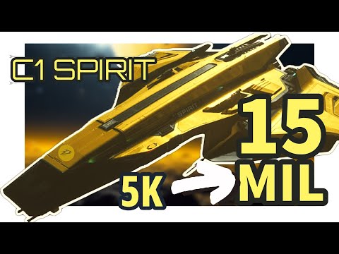 C1 Spirit: 5K to 15 MIL AUEC | Star Citizen in 4K | Ep 3: How to Make Money FAST