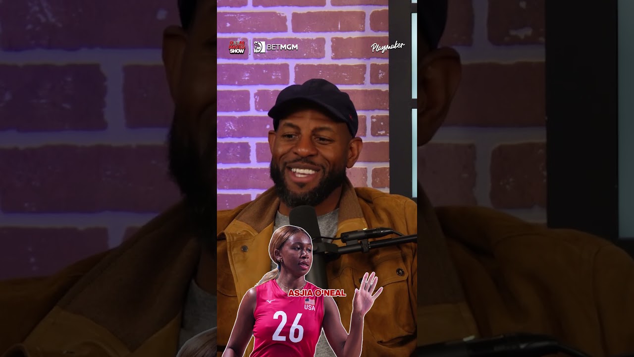 Andre Iguodala gives his flowers to all the women in sports