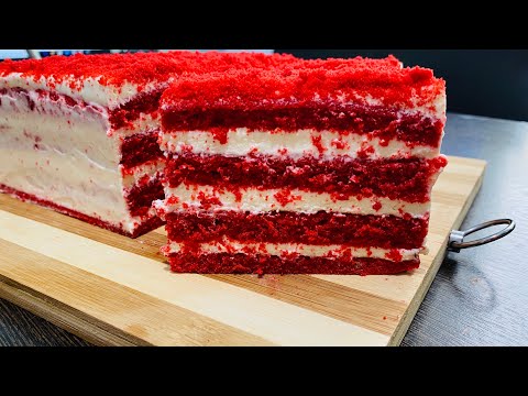 MAZZALI VA OGIZDA ERIYDIGON SUPER YUMSHOQ QIZIL BARXAT TORTILLA. ТОРТ КРАСНЫЙ БАРХАТ ОЧЕНЬ НЕЖНЫЙ