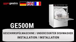Geschirrspülmaschine - Manuell - 3,55 kW - mit Reiniger-, Klarspüler- & Laugenpumpe