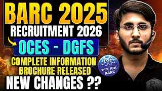 Download lagu BARC Scientist Recruitment 2026 | OCES - DGFS | Complete Information Brochure Released | New Changes mp3
