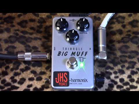 JHS Electro-Harmonix Triangle Big Muff Reissue with Illuminati Mod 2018 - Silver image 9