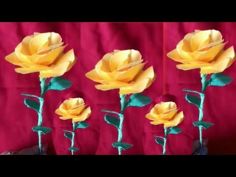 how to make flower making with paper | paper flower origami#shorts