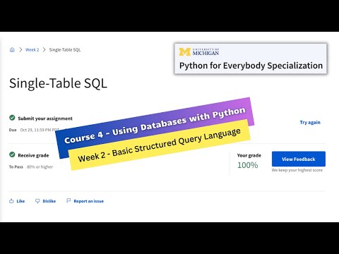Using Databases With Python Week 2 Assignment Python For Everybody Specialization