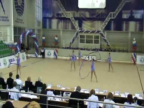 Poland Team. Groups Seniors 3 Ribbons  2 Ropes. RG WC St-Petersburg 03.04.2010.mp4