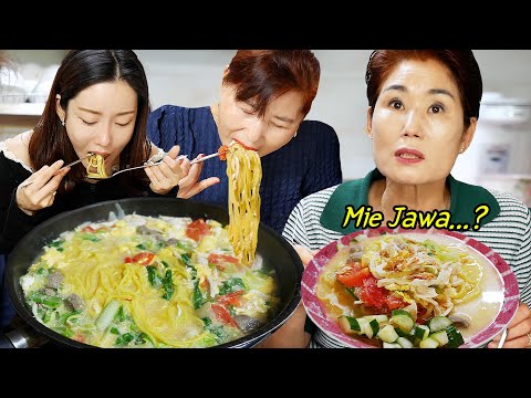 Parah!! Cewek Korea seruput Mie Jawa kayak kereta Whoosh Indonesia! 🤣