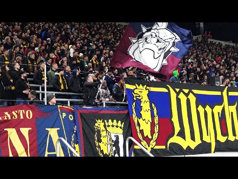 Doping kibiców Pogoni Szczecin na meczu z Rakowem Częstochowa | 20.04.2022