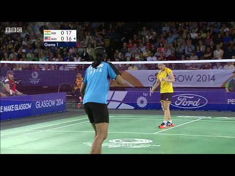WS Bronze- P.V. Sindhu vs TEE J.Y.- 2014 Commonwealth Games badminton