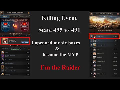 Nobody Could Burn me - Killing event S495 vs S491 - Opening 6 reward Chests becoming MVP