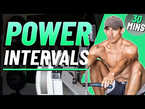 30 Minute ADVANCED Rowing Workout w/ Power Intervals for Strength!