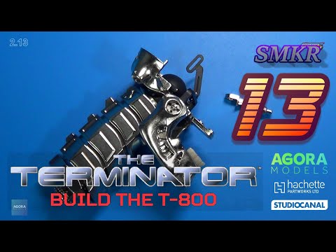 Agora Models Build the T-800 Terminator Pack 2 Stage 13 - Assembling the Neck & Right Finger