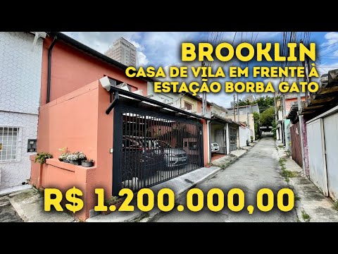 EM FRENTE A ESTAÇÃO BORBA GATO. CONHEÇA ESSA ENCANTADORA CASA DE VILA!!